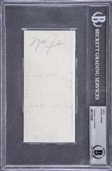 1984 Michael Jordan Signed Check Dated 2/27/1984 Signed As Mike Jordan (Beckett & Letter of Provenance)